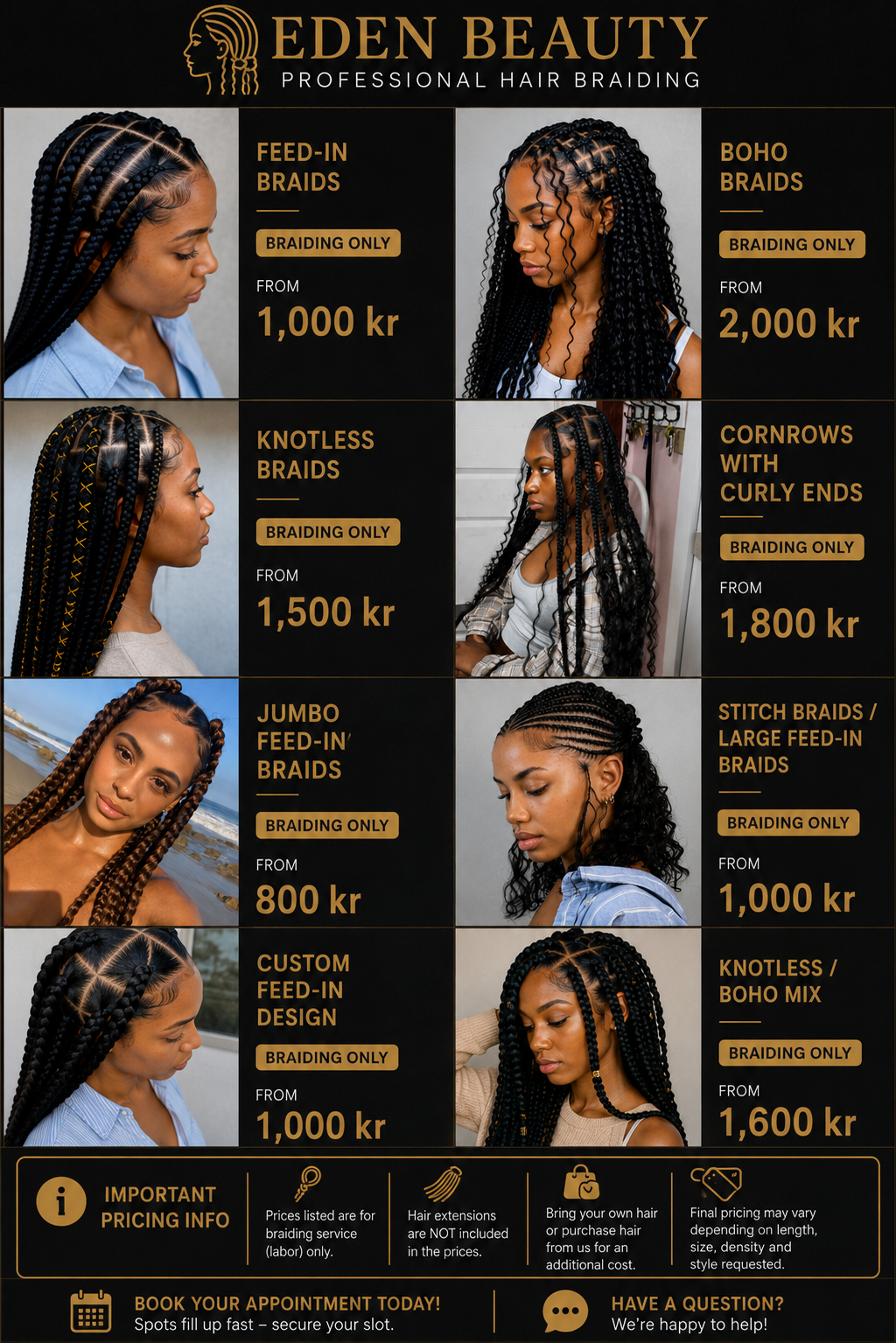 Women's Hair Braiding